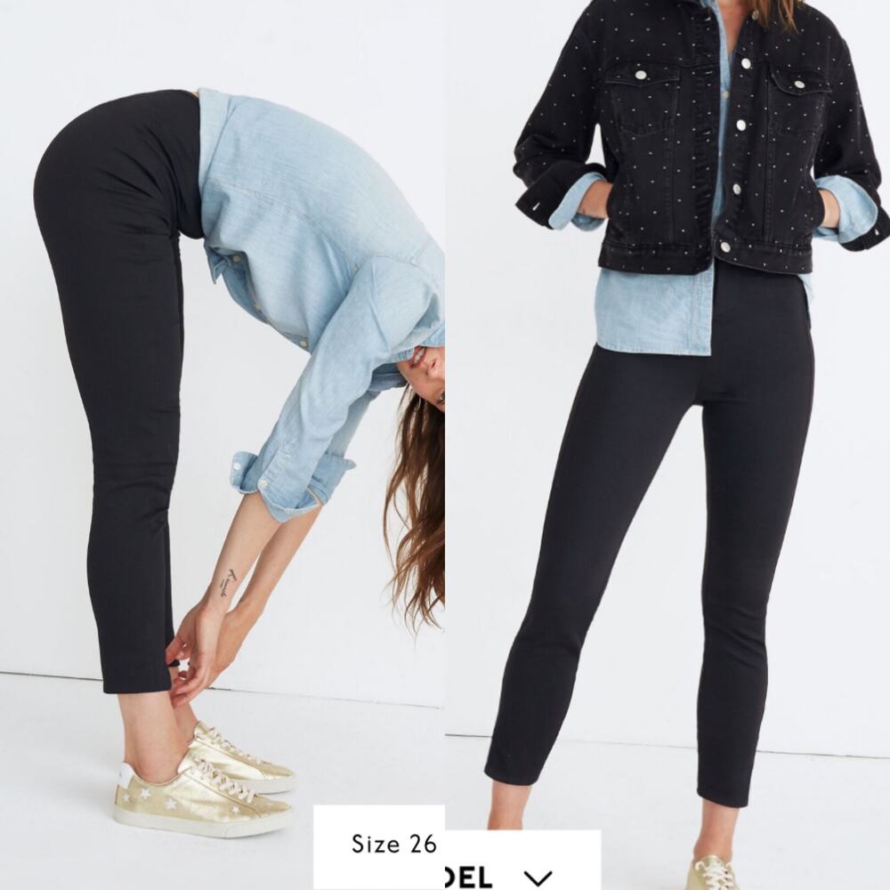 Madewell Black Frazer Slim Pants